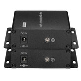 2 port BIDI RCA Audio Fiber Converters,Unbalanced RCA Analog Audio Extender 2 in 2 out